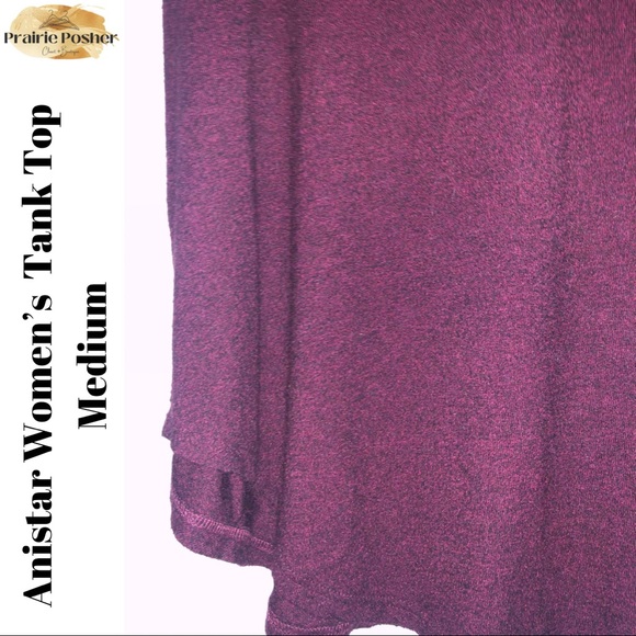 Anistar Tank Top, Womens Medium, Burgundy, EUC, PrairieposherCA - Picture 4 of 4